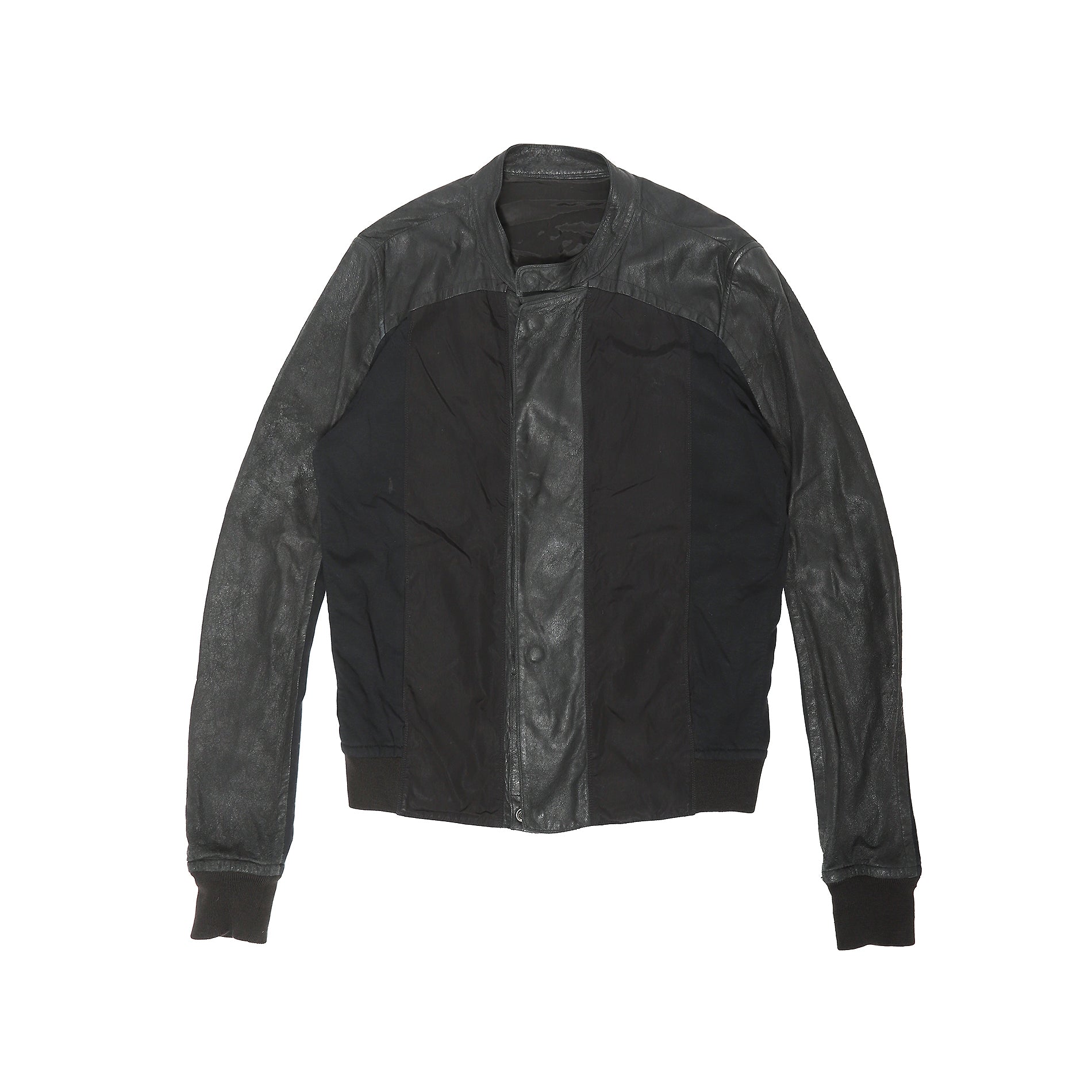 Rick Owens SS09 Strutter Multi-Fabric Racer Biker Jacket – Ākaibu