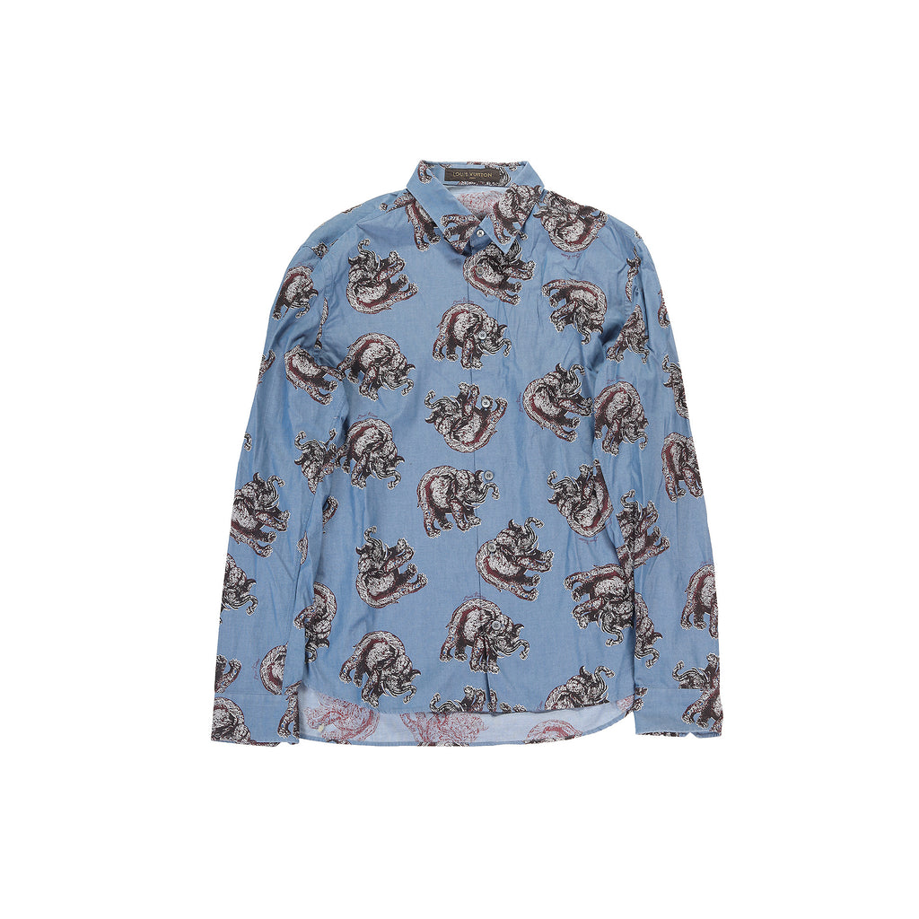 Vuitton SS17 Brothers Elephant Shirt – Ākaibu