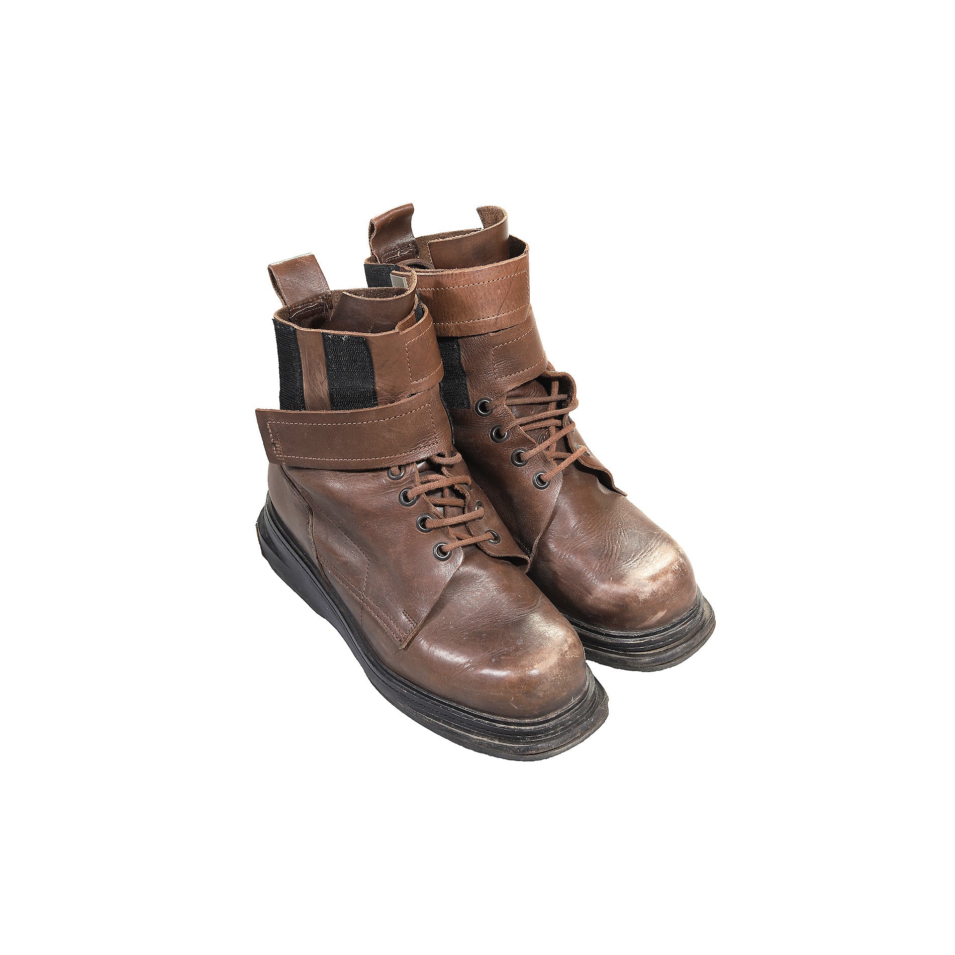 Dirk Bikkembergs 1996 Velcro Leather Boots – Ākaibu Store