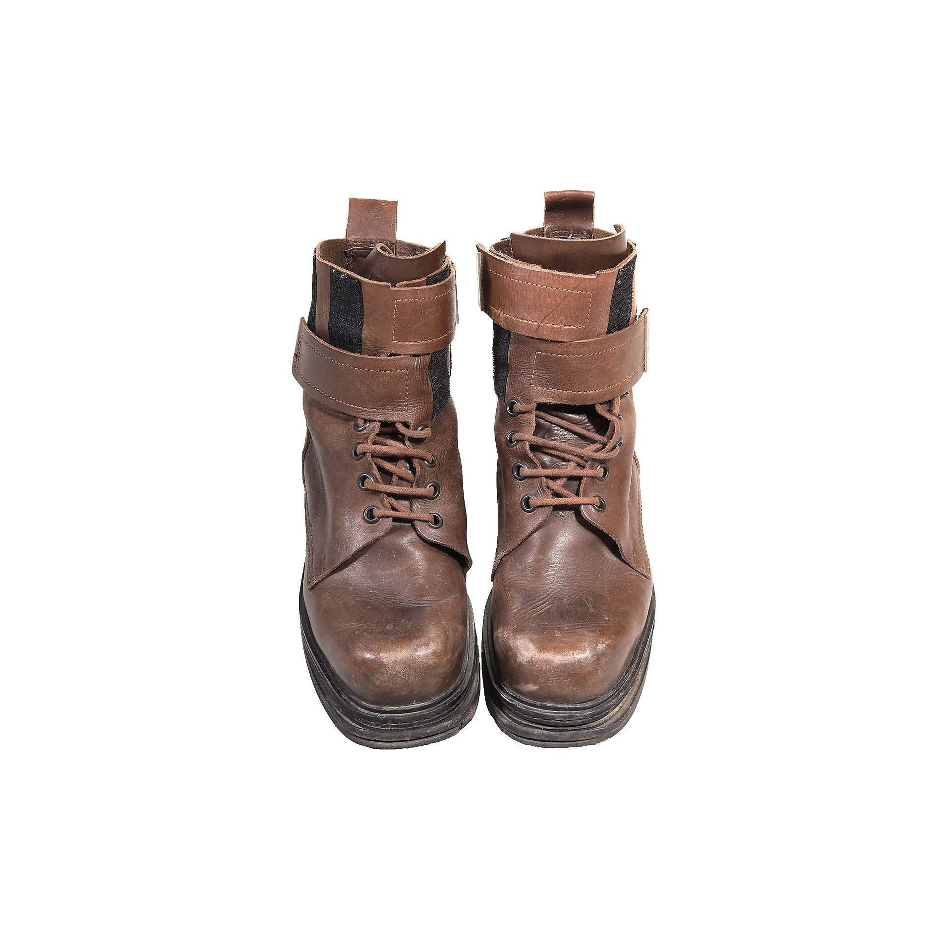 Dirk Bikkembergs 1996 Velcro Leather Boots – Ākaibu Store