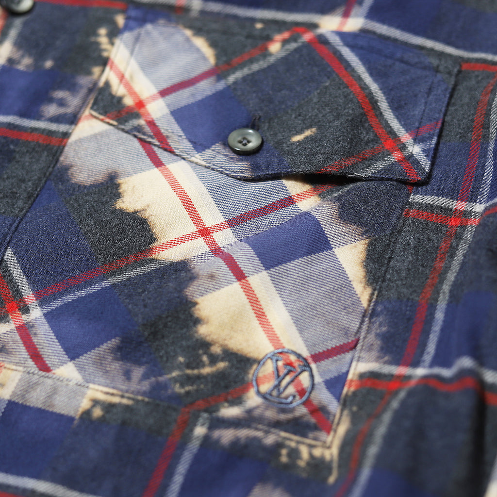 Shop The La Dodgers Bleached Flannel Shirt | Smile & Soul Threads XLarge