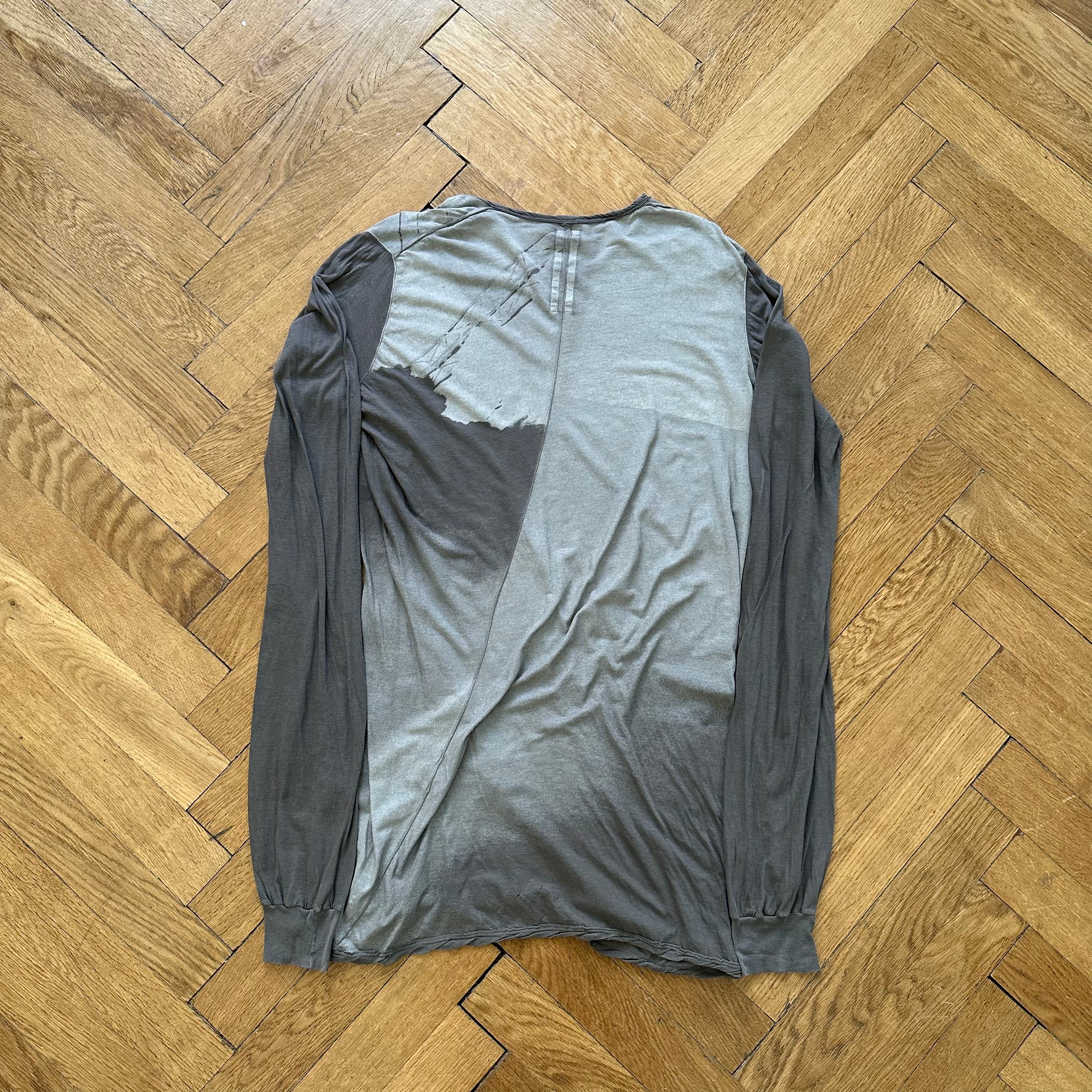 Rick Owens Dark Dust Bleached Longsleeve T-Shirt – Ākaibu Store