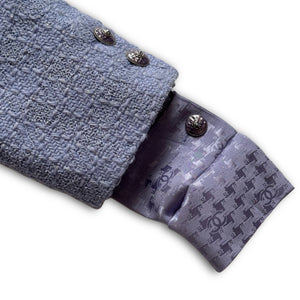 Chanel 2025 Sample Elongated Sleeve Cropped Boucle Jacket