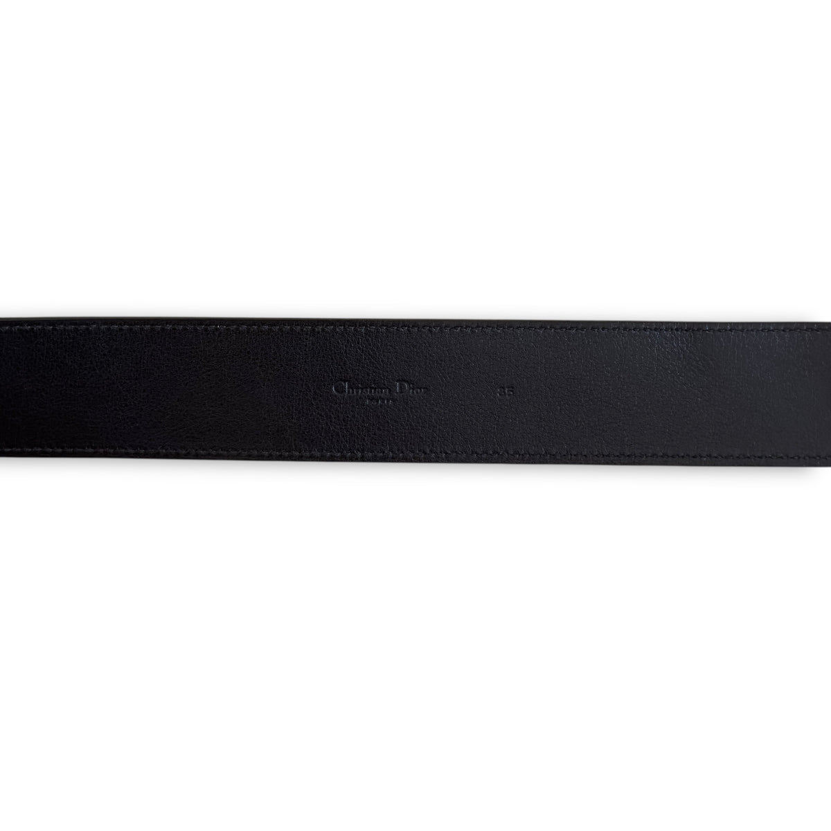 Christian Dior by John Galliano SS05 Peace Logo Buckle Leather Belt