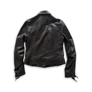 Christian Dior SS04 by John Galliano Bondage Black Leather Jacket