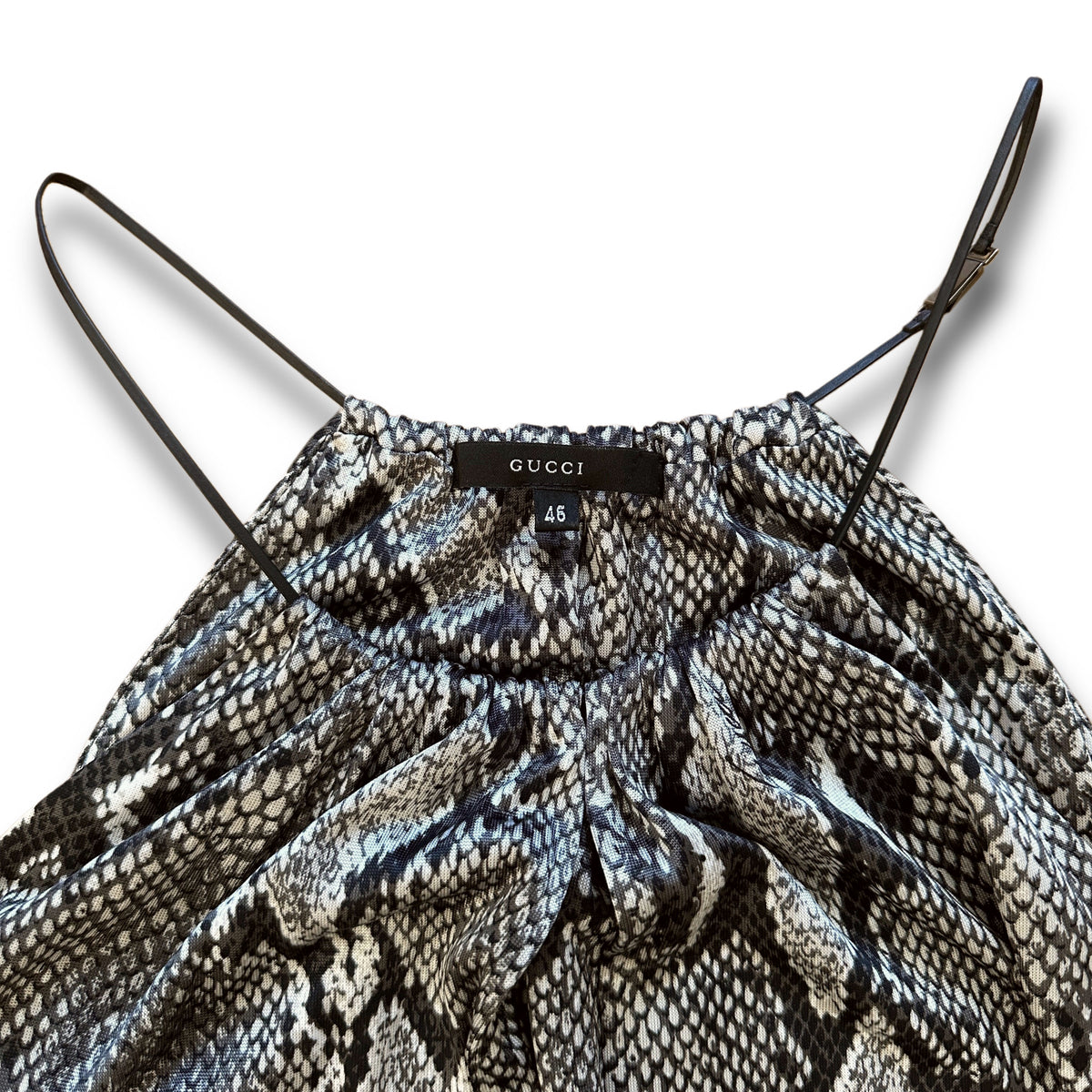 Gucci by Tom Ford SS00 Python Print Viscose Dress