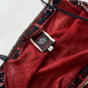 Jean Paul Gaultier 90s Classique Mesh Palm Print Dress