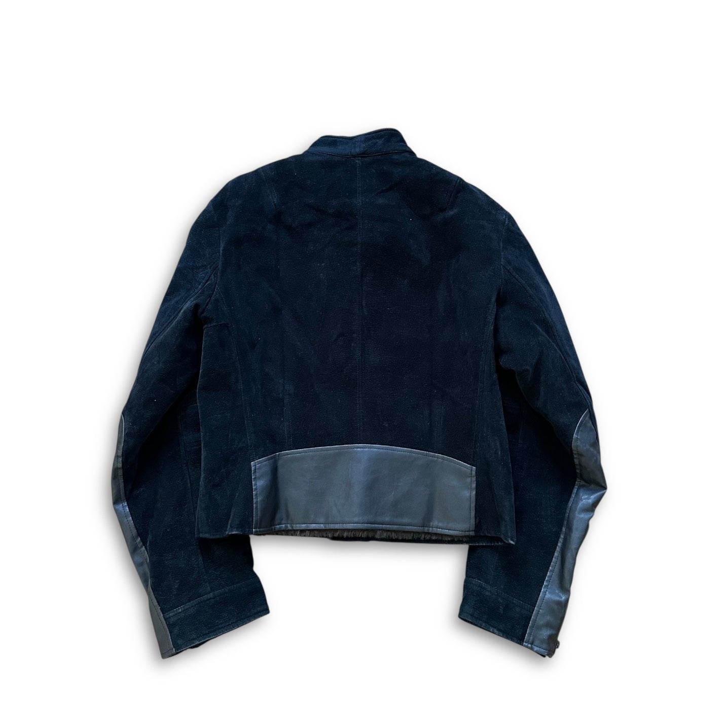 Dries van Noten 1990s Velvet Biker Jacket