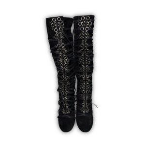 Jean Paul Gaultier 2000s Multi Lace Boots