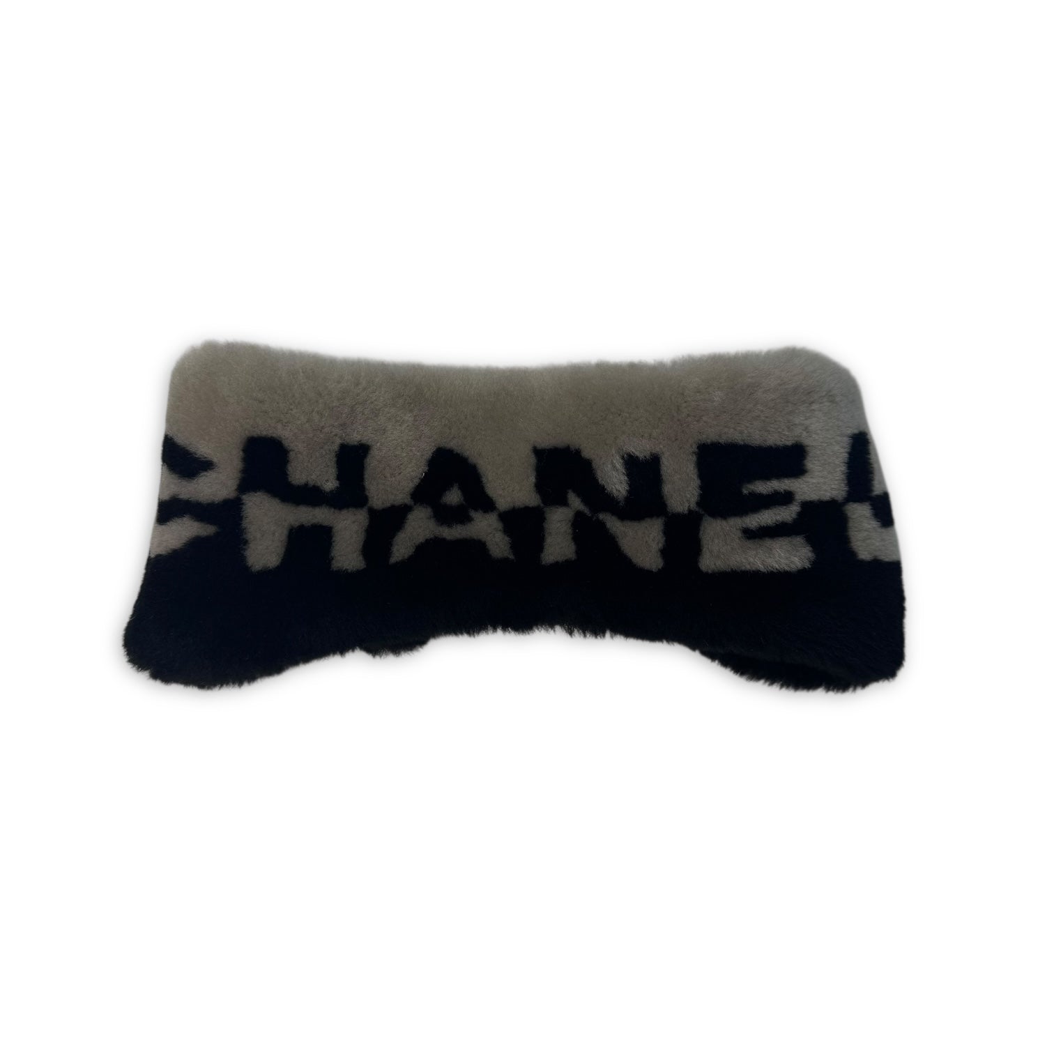 Chanel 2021 Two Tone Shearling Headband Sample