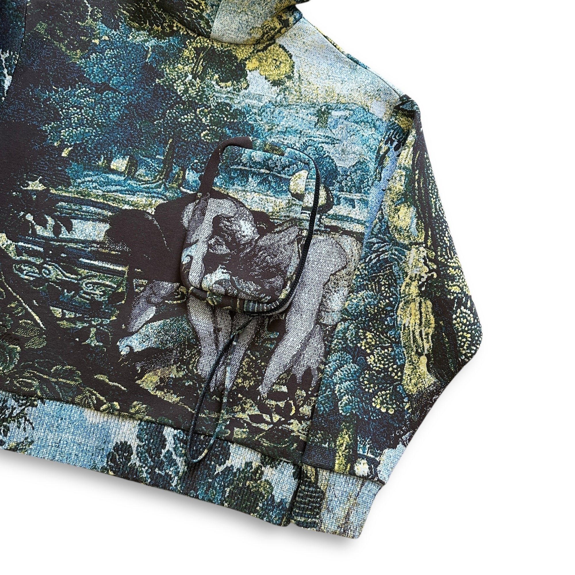 Louis Vuitton Pre SS20 Tapestry Cargo Hoodie Sample