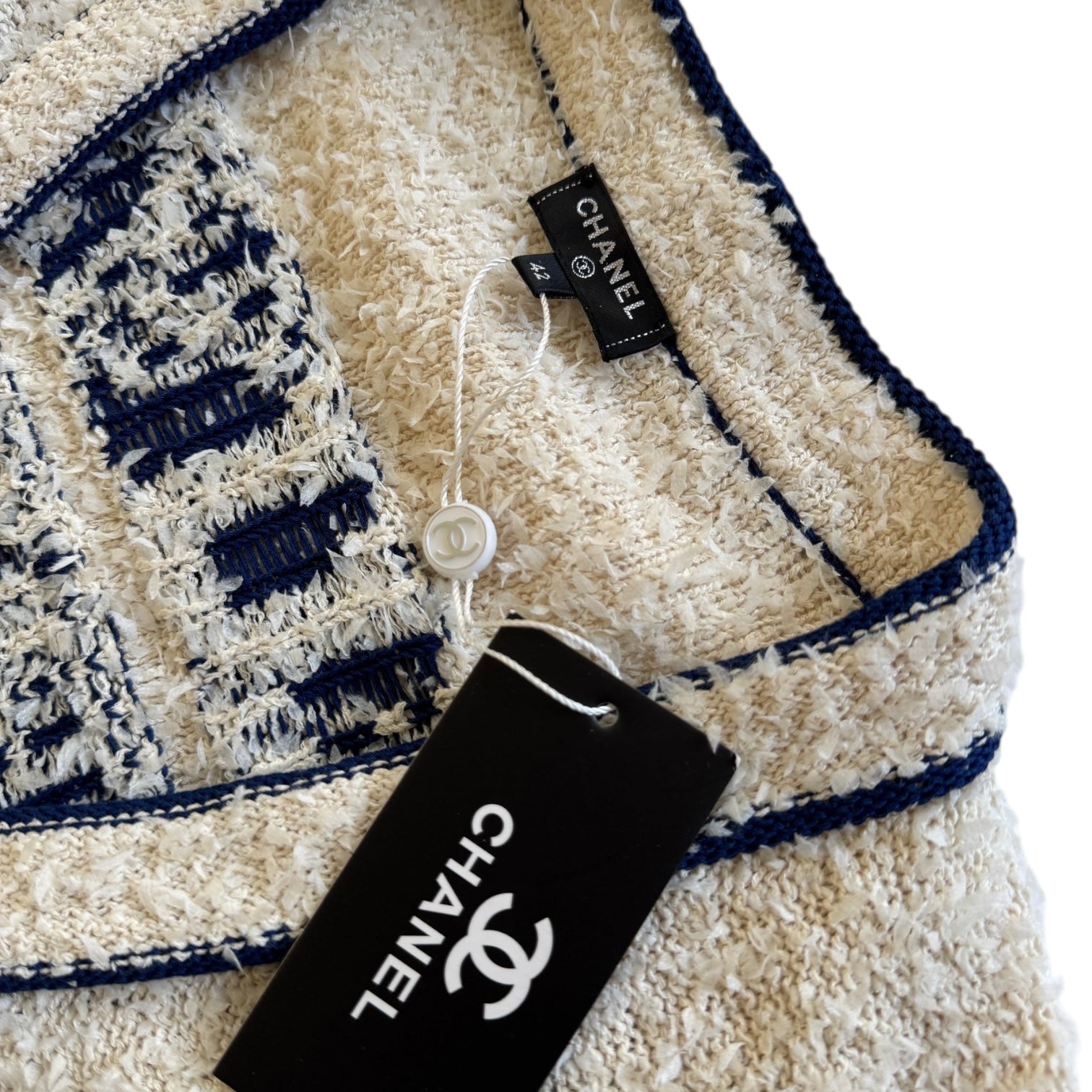 Chanel Pre SS19 Boucle Varsity Oversized Cardigan