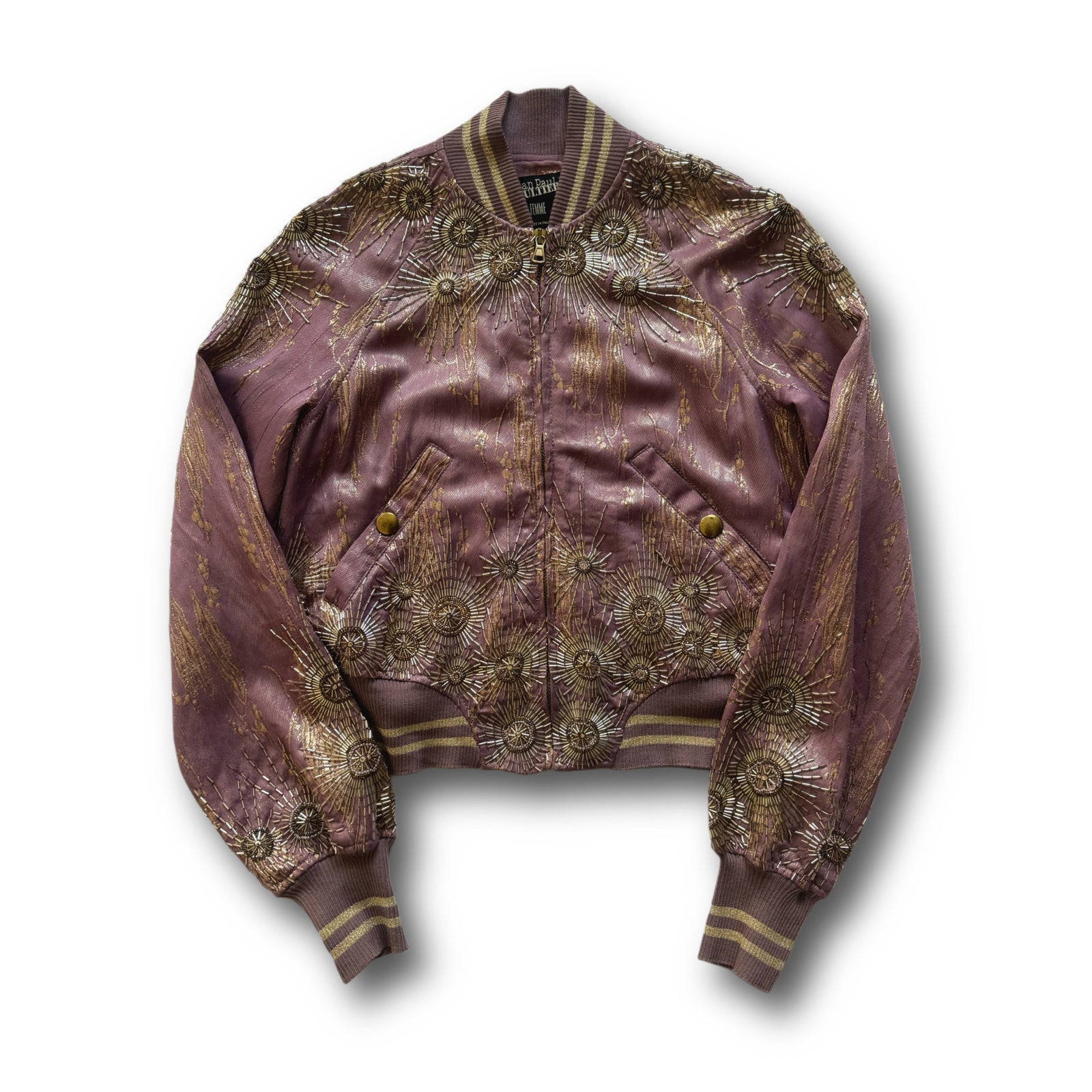 Jean Paul Gaultier 90s Embellished Silk Jacket