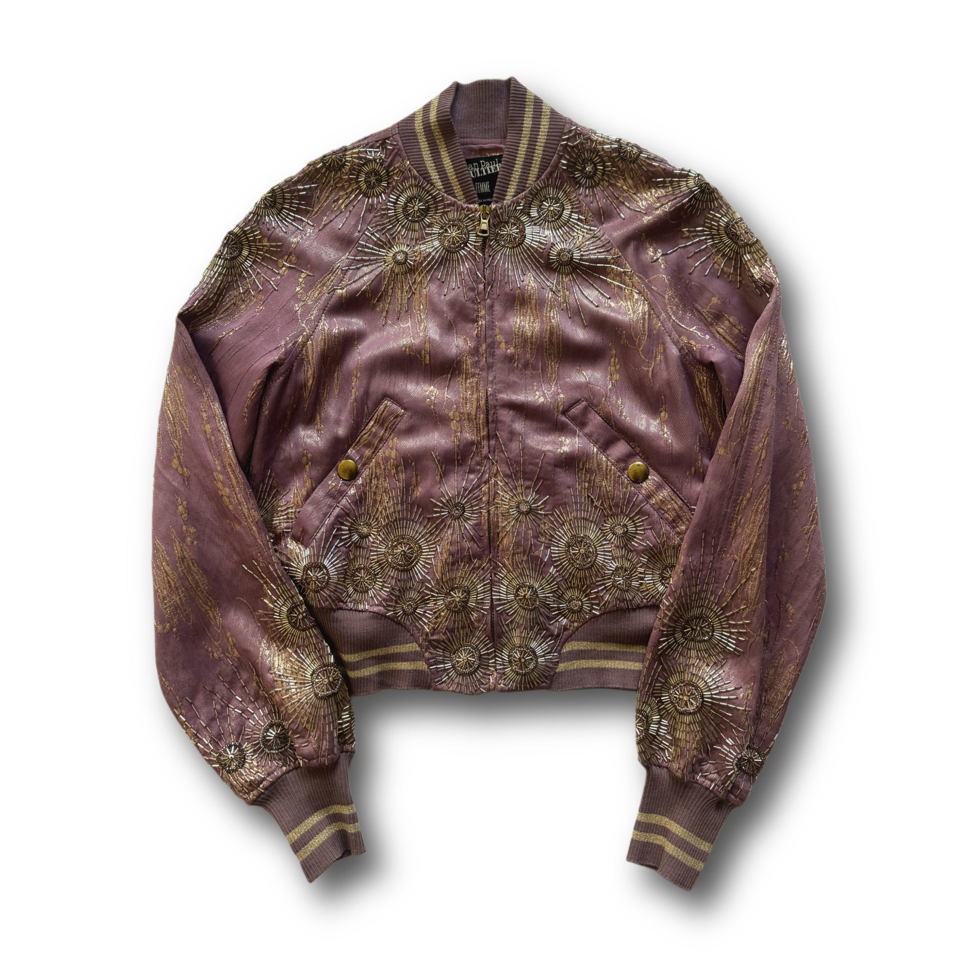 Jean Paul Gaultier 90s Embellished Silk Jacket