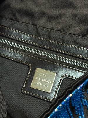 Fendi 2000s Stone Embellished Baguette Bag