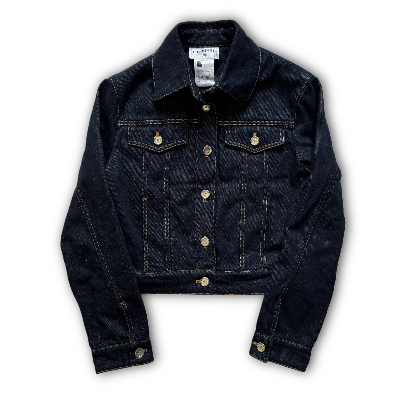 Chanel 2025 Sample Raw Denim Jacket