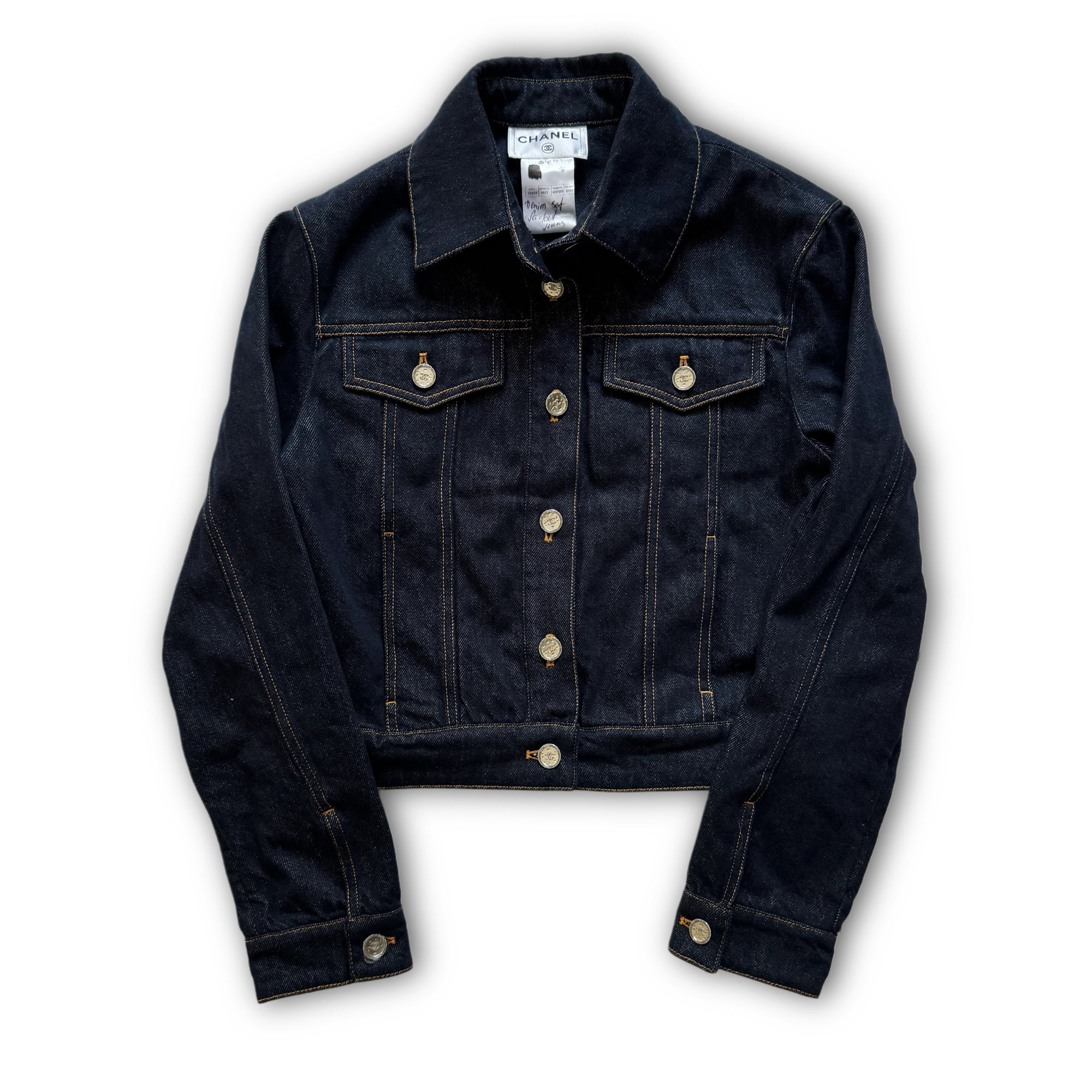 Chanel 2025 Sample Raw Denim Jacket
