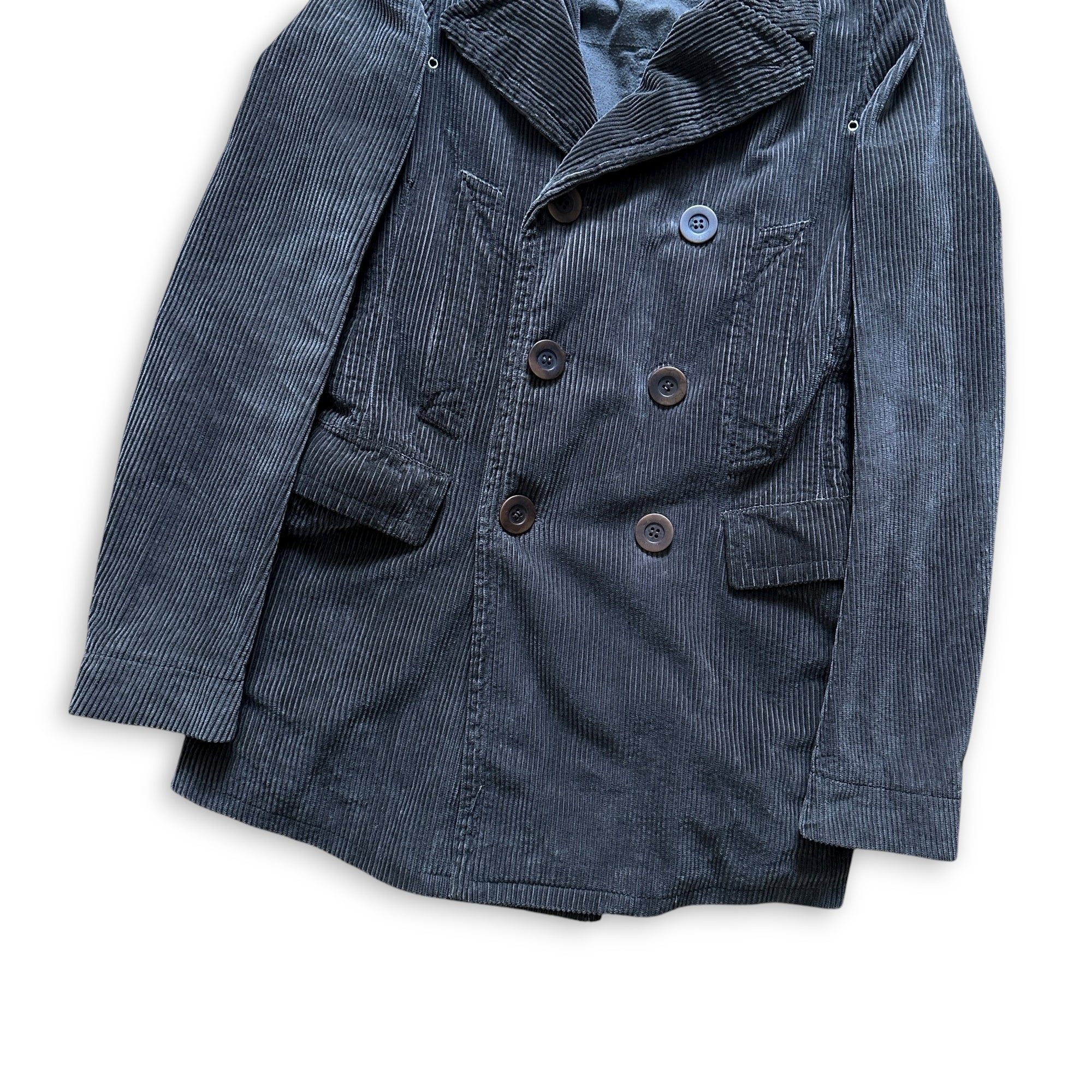 Rick Owens Archival Double Breasted Corduroy Coat