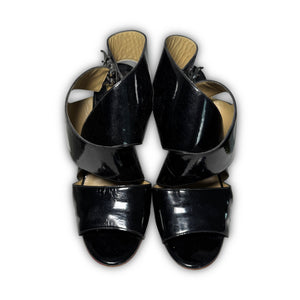 Chloe 2000s by Phoebe Philo Multicolor Patent Leather Strap Heels