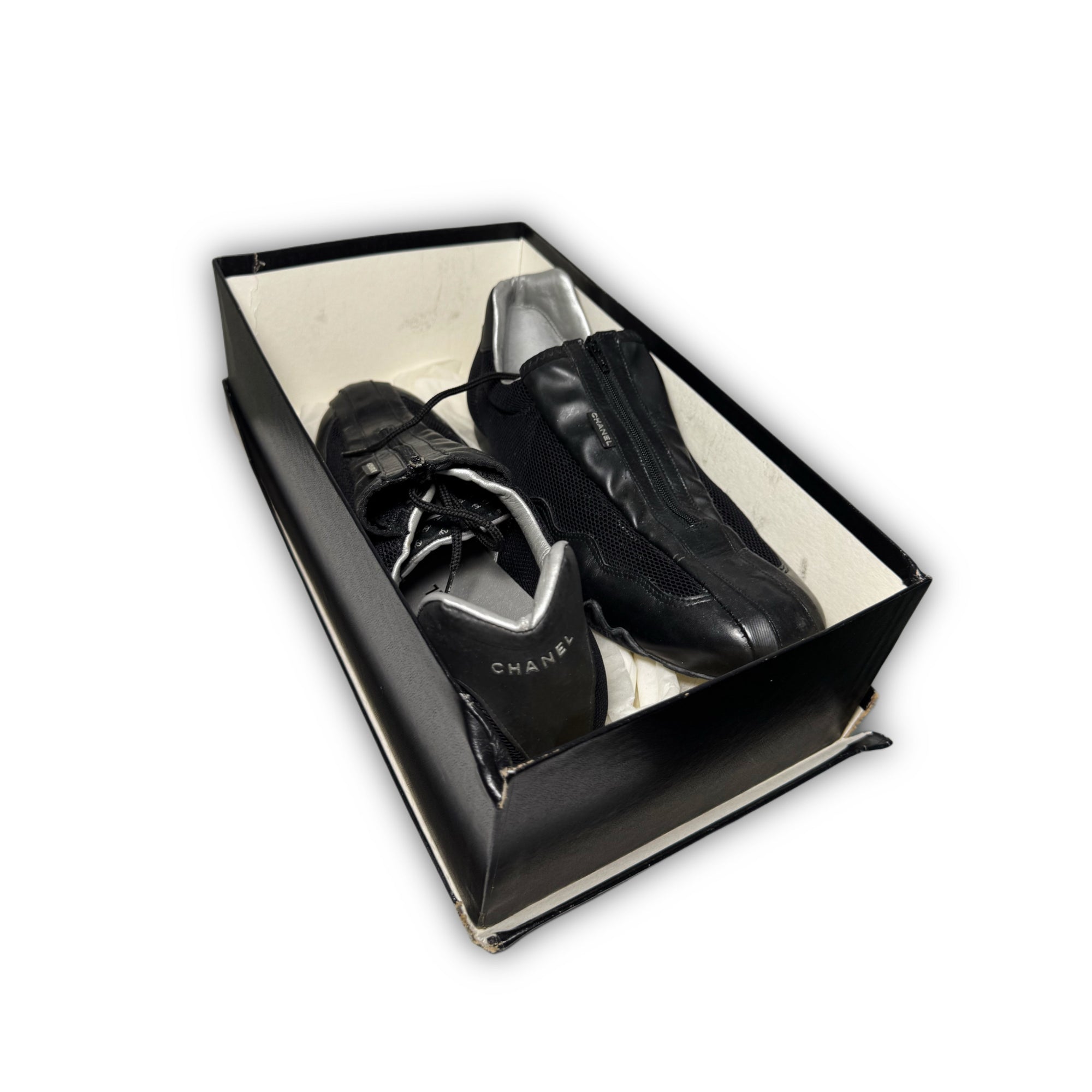 Chanel Sport 2002 by Karl Lagerfeld Scuba Zip Shoes