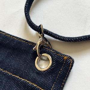 Chanel 2025 Sample CC Logo Logo Raw Denim Overall