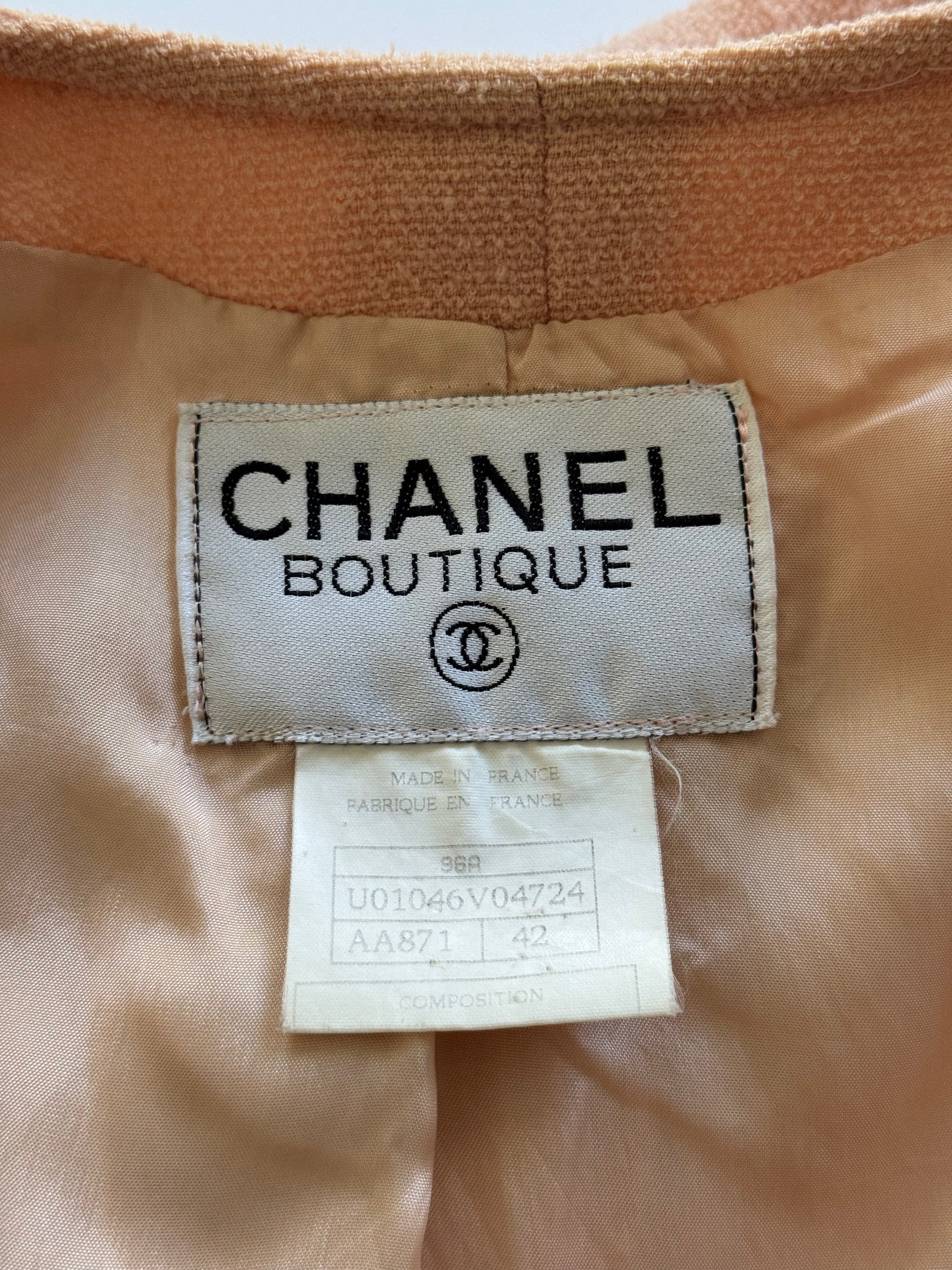 Chanel AW96 by Karl Lagerfeld Salmon Jacket