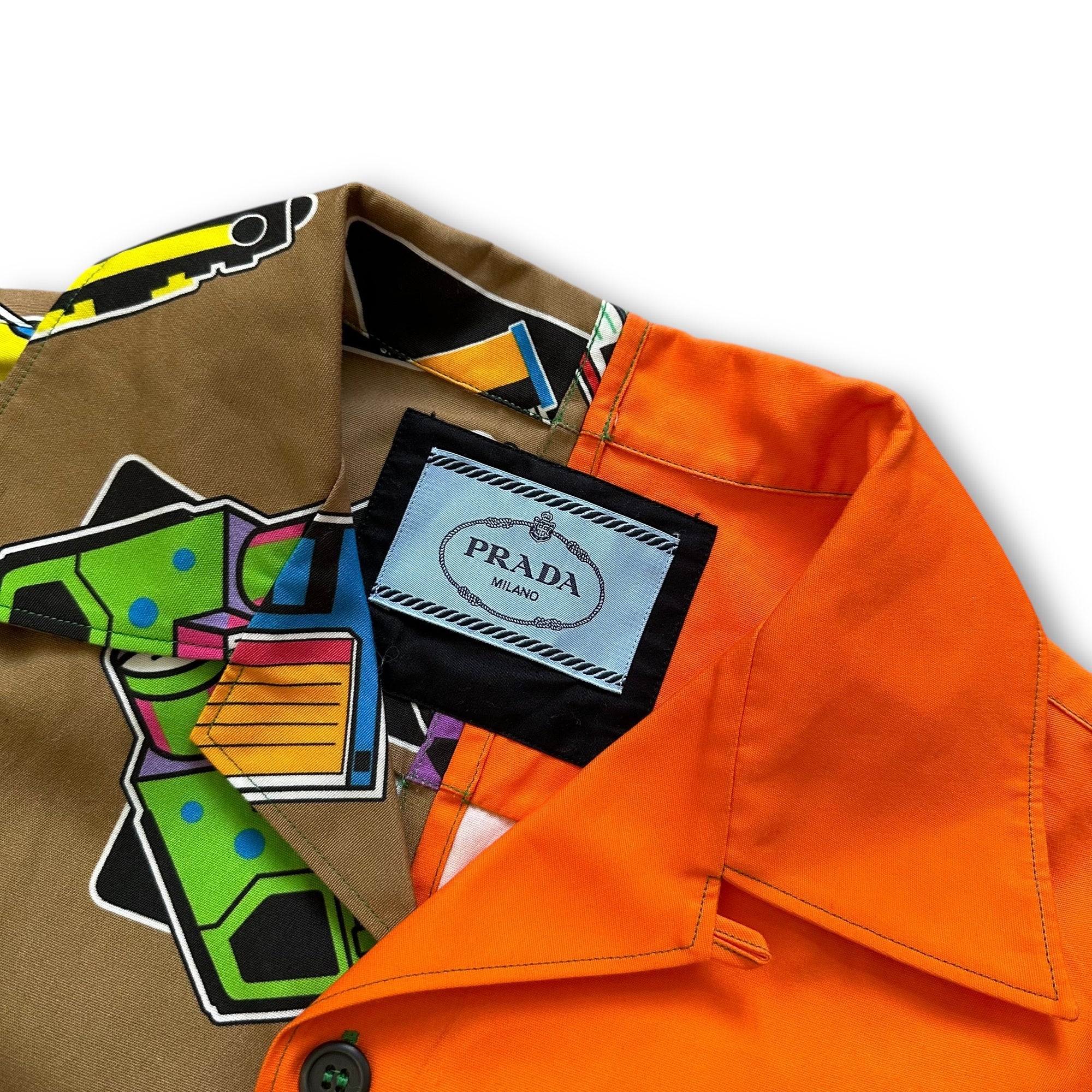 Prada SS20 Split Bowling Shirt
