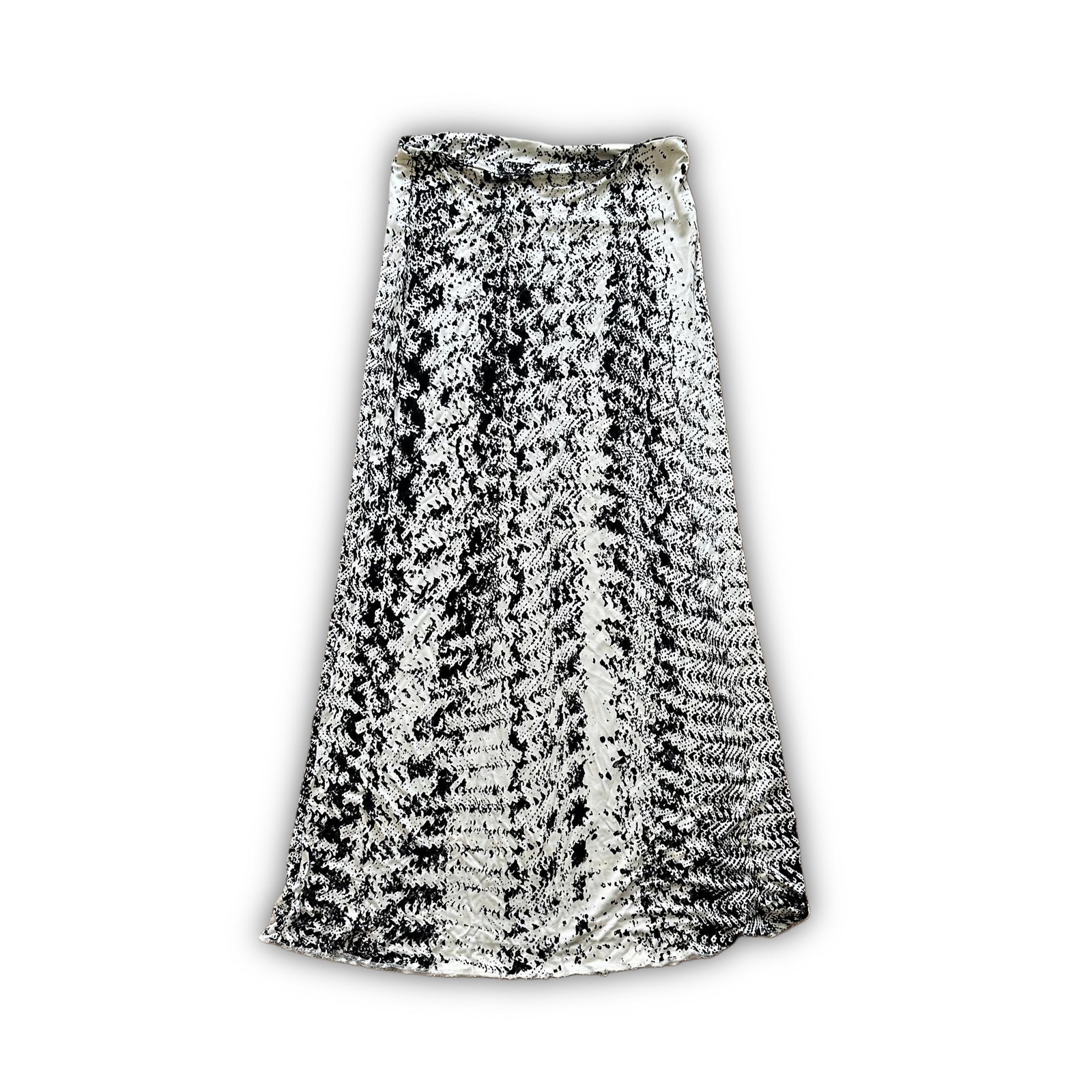 Maison Martin Margiela SS96 Tromp L'oeil Tire Digital Print Viscose Skirt