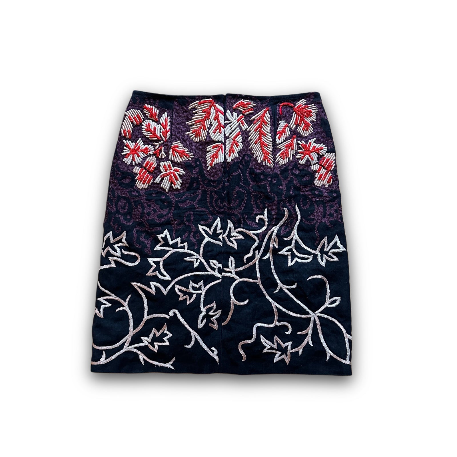 Dries Van Noten Floral Embellished Skirt