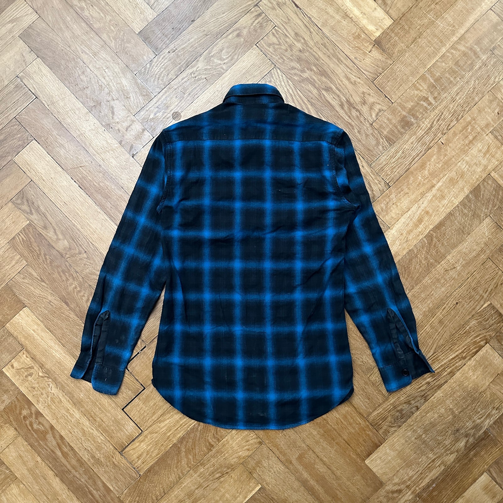 Saint Laurent Paris SS16 Surf Sound Plaid Shirt