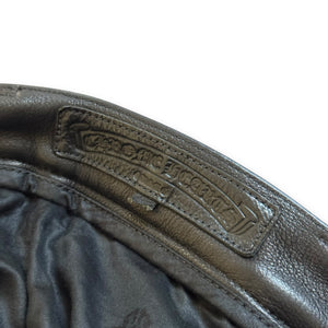 Chrome Hearts Fleur De Lis Biker Leather Pants