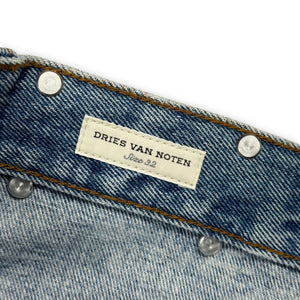 Dries Van Noten Pine Marble Washed Wide Denim