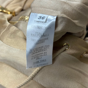 Balmain 2000s by Christophe Decarnine Layered Backlace Silk Dress