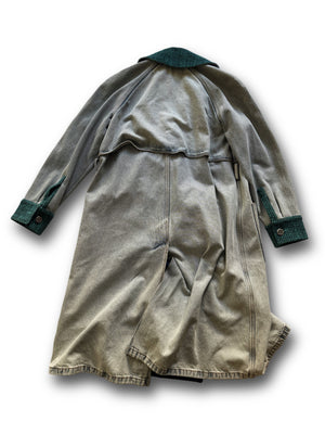 Chanel SS22 Oversized Washed Denim Overcoat Sample