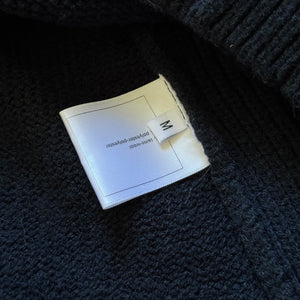 Celine by Phoebe Philo Oversized Paneled Navy Knit