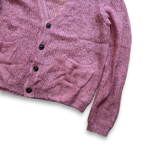 Maison Margiela SS20 Pink Loose Mohair Cardigan