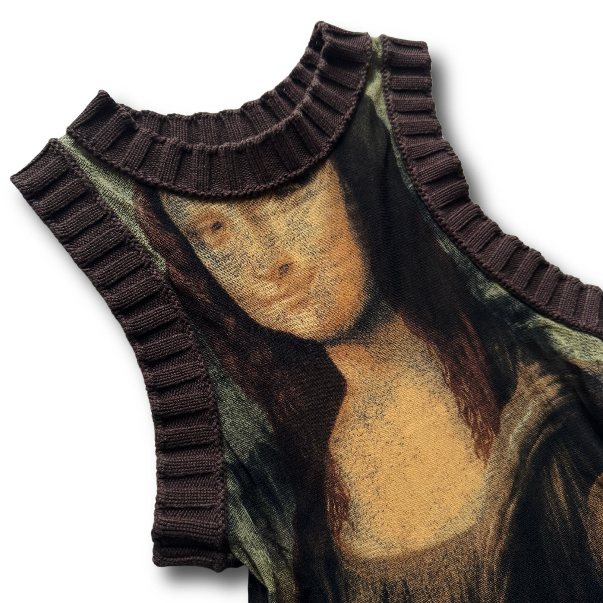 Jean Paul Gaultier SS95 Mona Lisa Mesh Knit Dress
