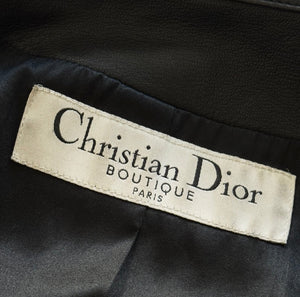 Christian Dior SS04 by John Galliano Bondage Black Leather Jacket