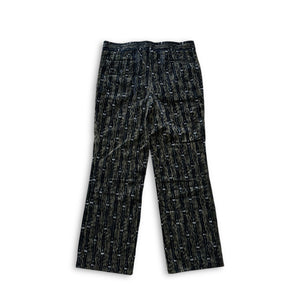Comme Des Garcons Homme Plus 2001 Velvet Ikat Pants