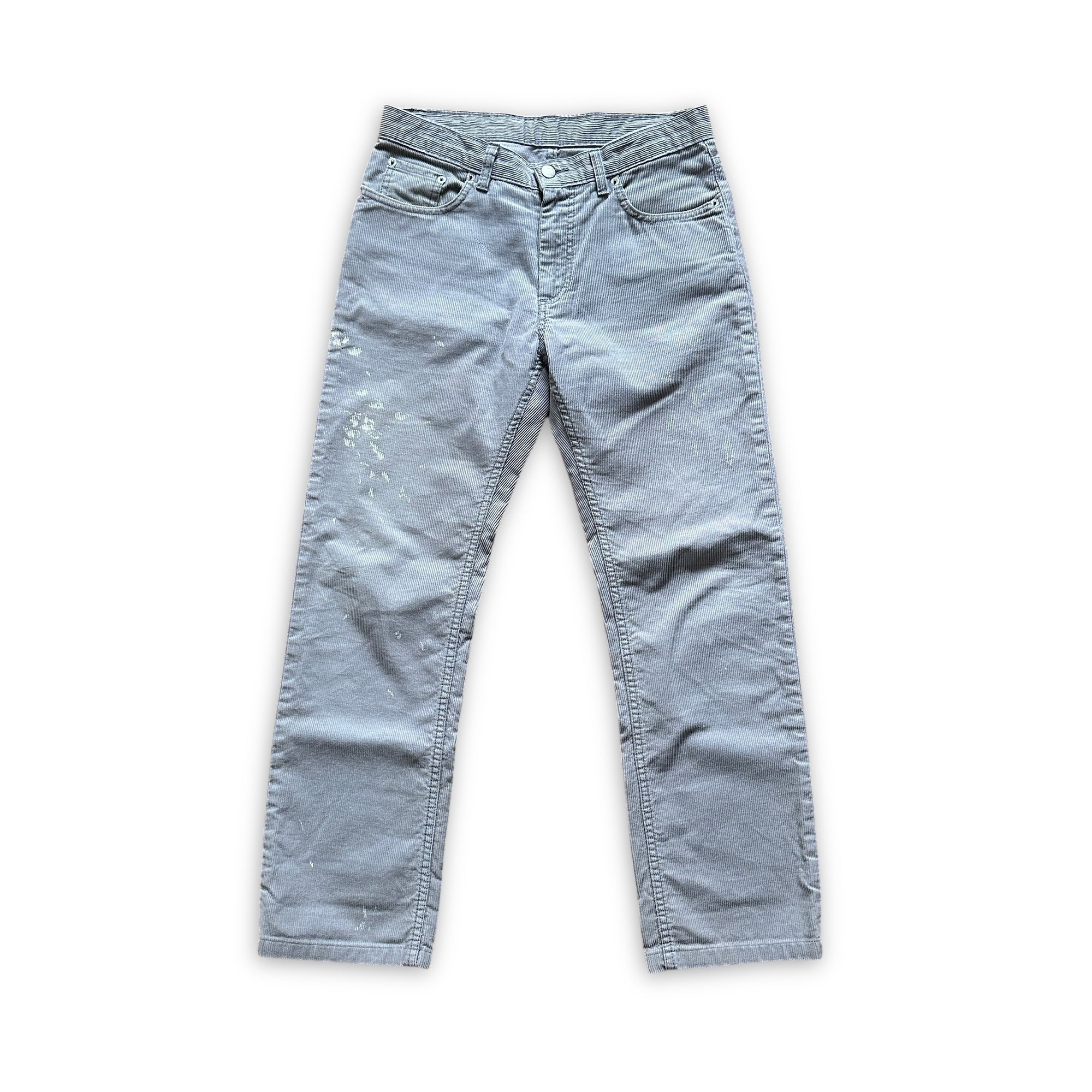 Helmut Lang FW99 Gray Corduroy Painter Denim