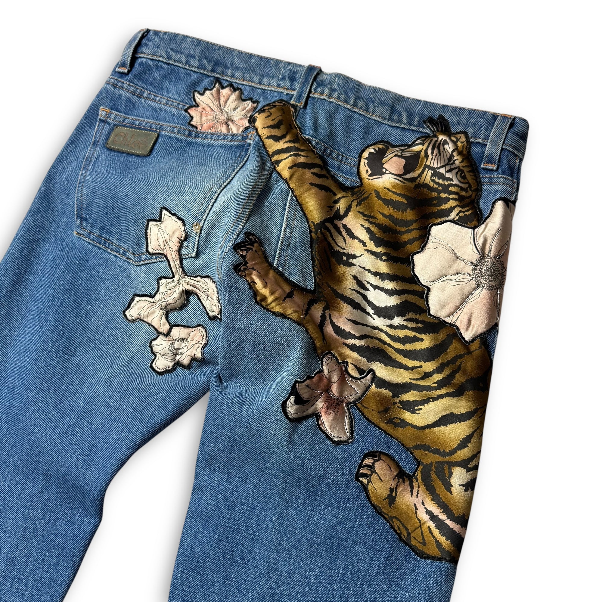 Chloe by Phoebe Philo FW03 Tiger Collage Denim