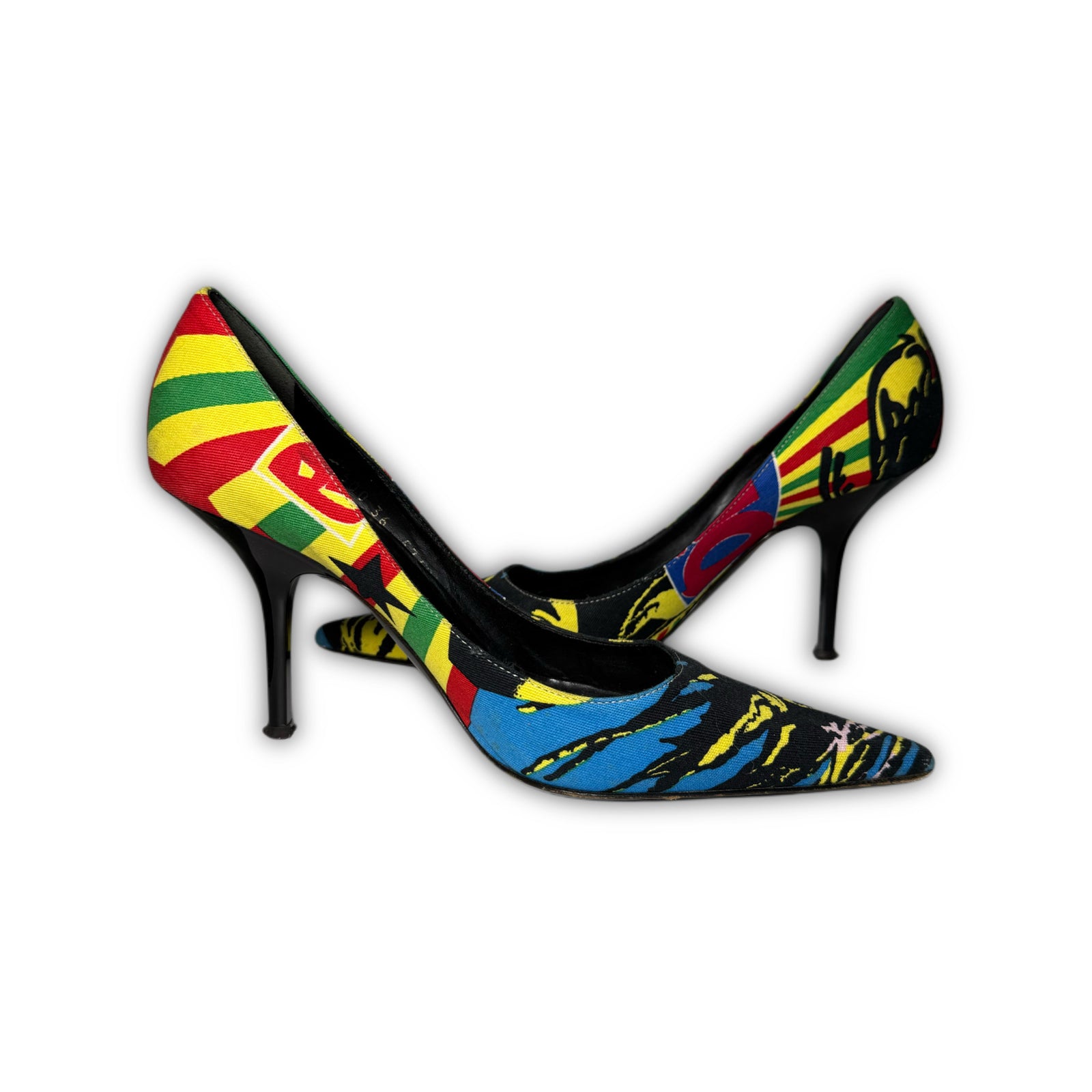 Christian Dior by John Galliano SS04 Rasta Mania Heels