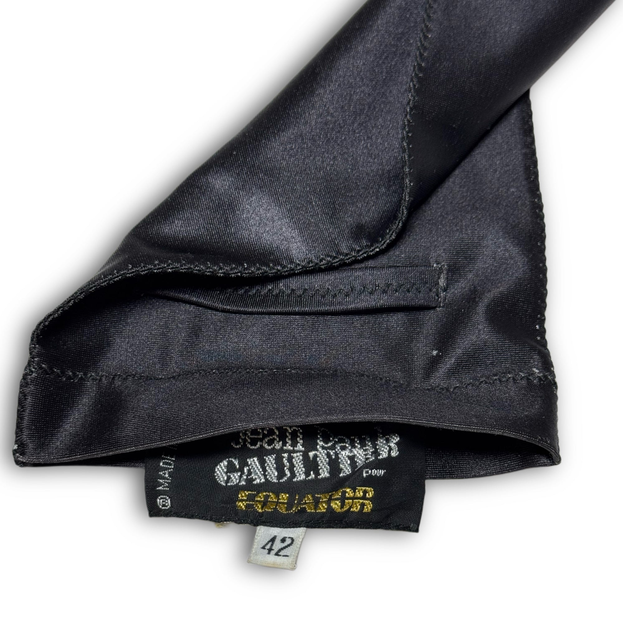 Jean Paul Gaultier 80s Equator Black Long Gloves