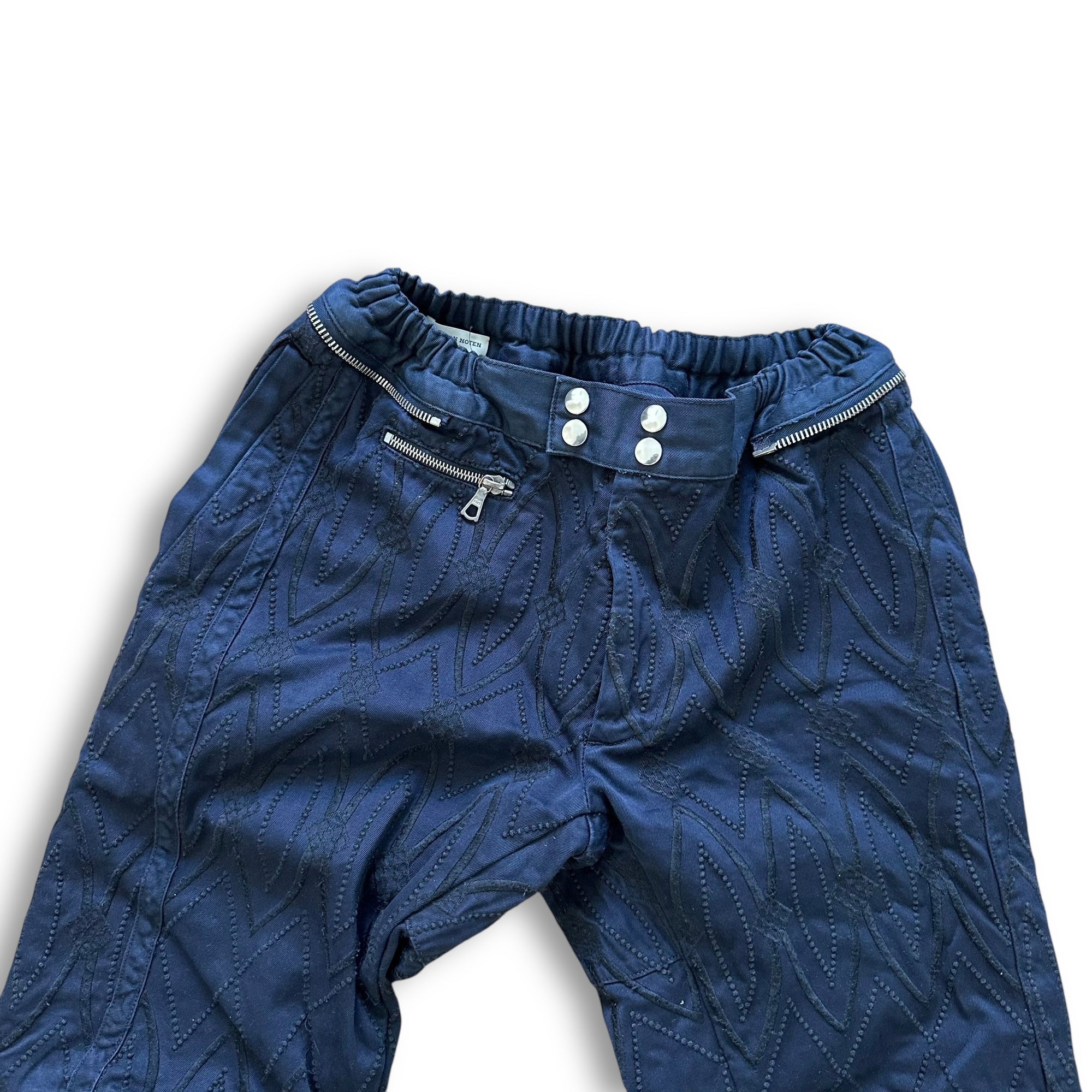 Dries van Noten FW14 Embroidered Biker Pants