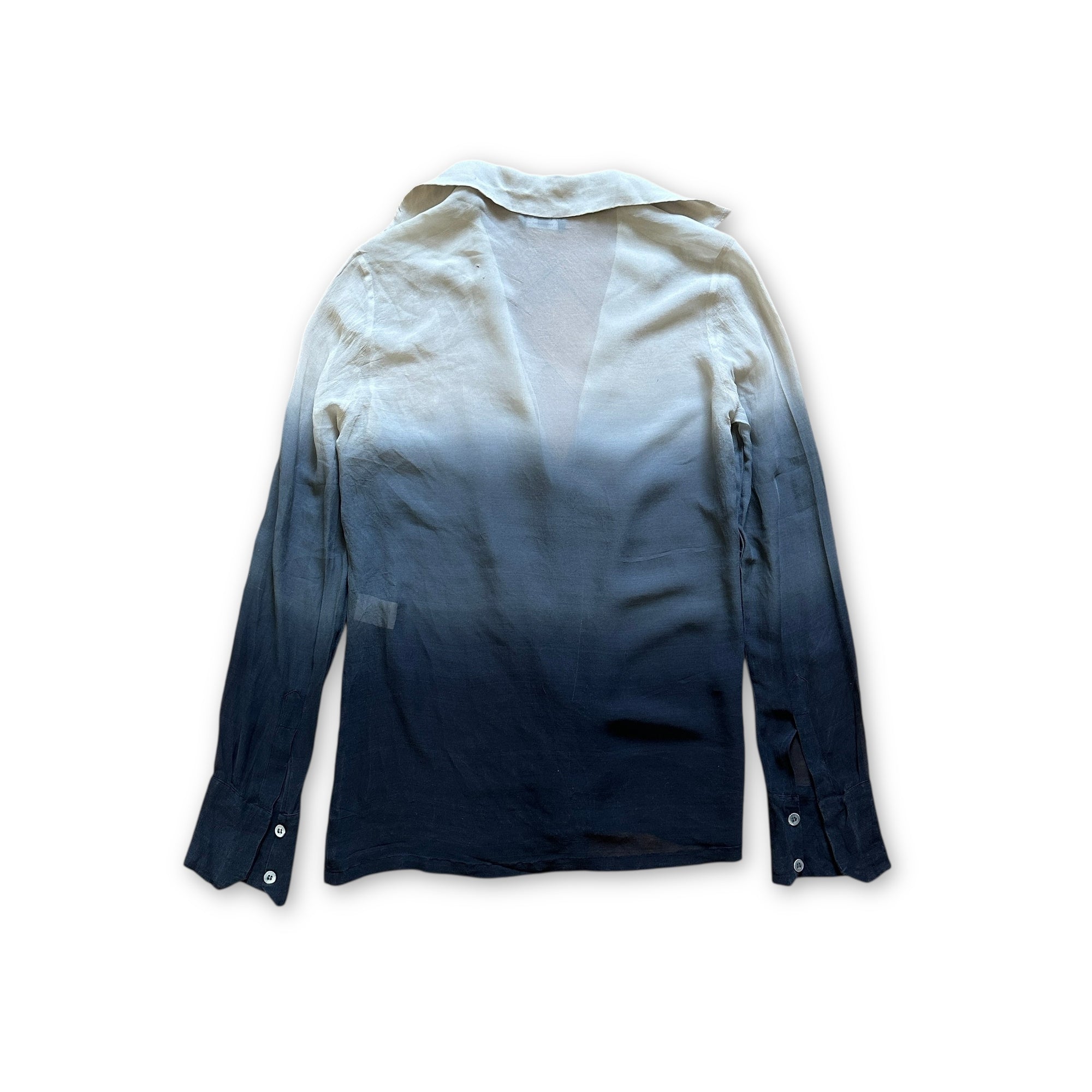 Gucci by Tom Ford SS97 Dip Dye Gradient Silk Blouse