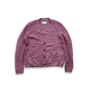 Maison Margiela SS20 Pink Loose Mohair Cardigan