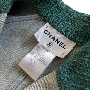 Chanel SS22 Oversized Washed Denim Overcoat Sample
