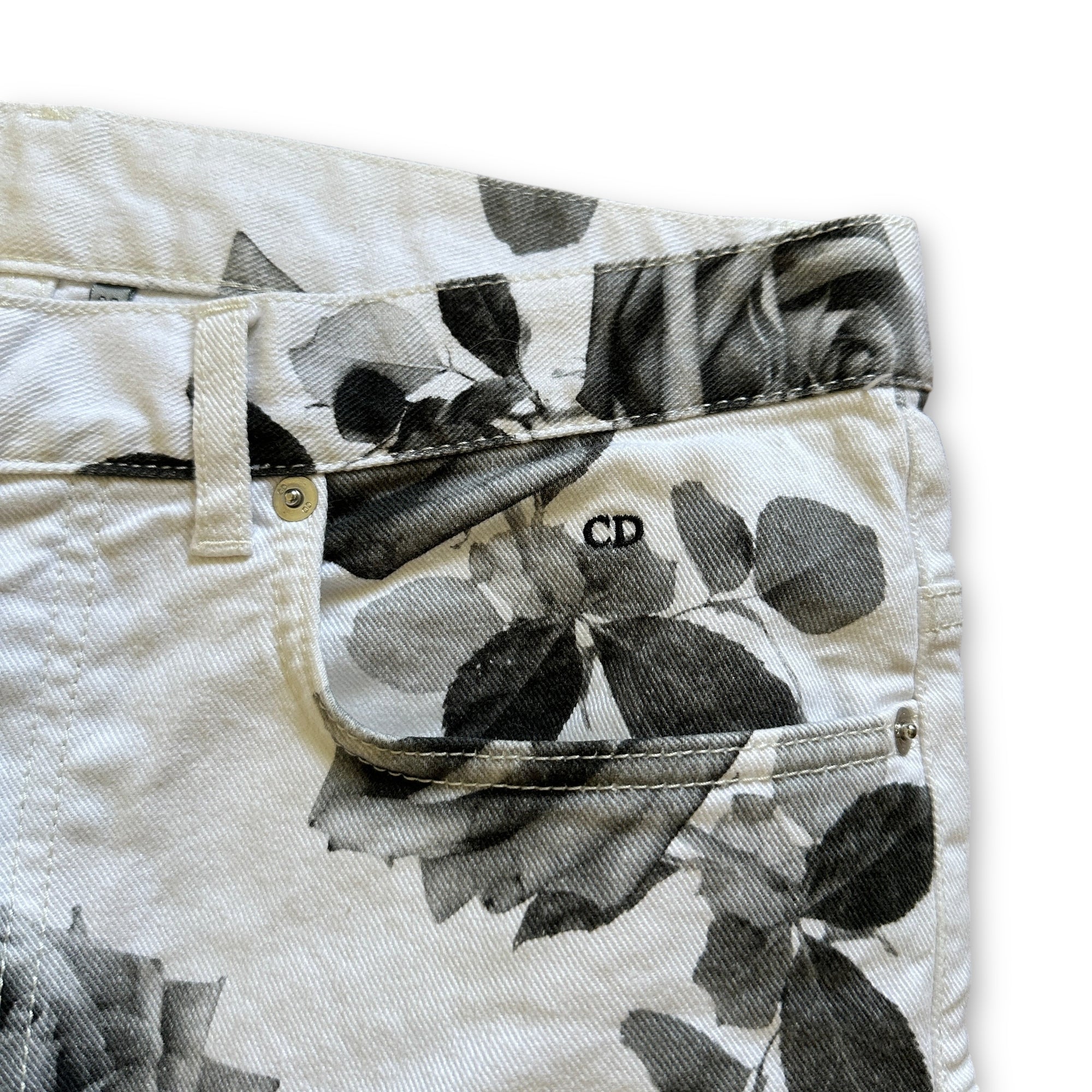 Dior Homme FW16 Rose Print Denim