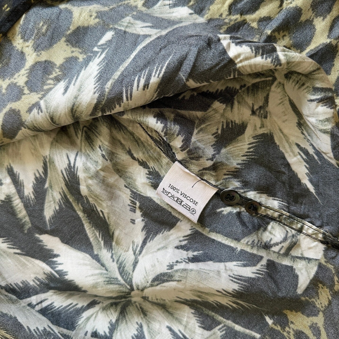 Dries Van Noten SS14 Carlton-Bis Palm Leo Viscose Shirt