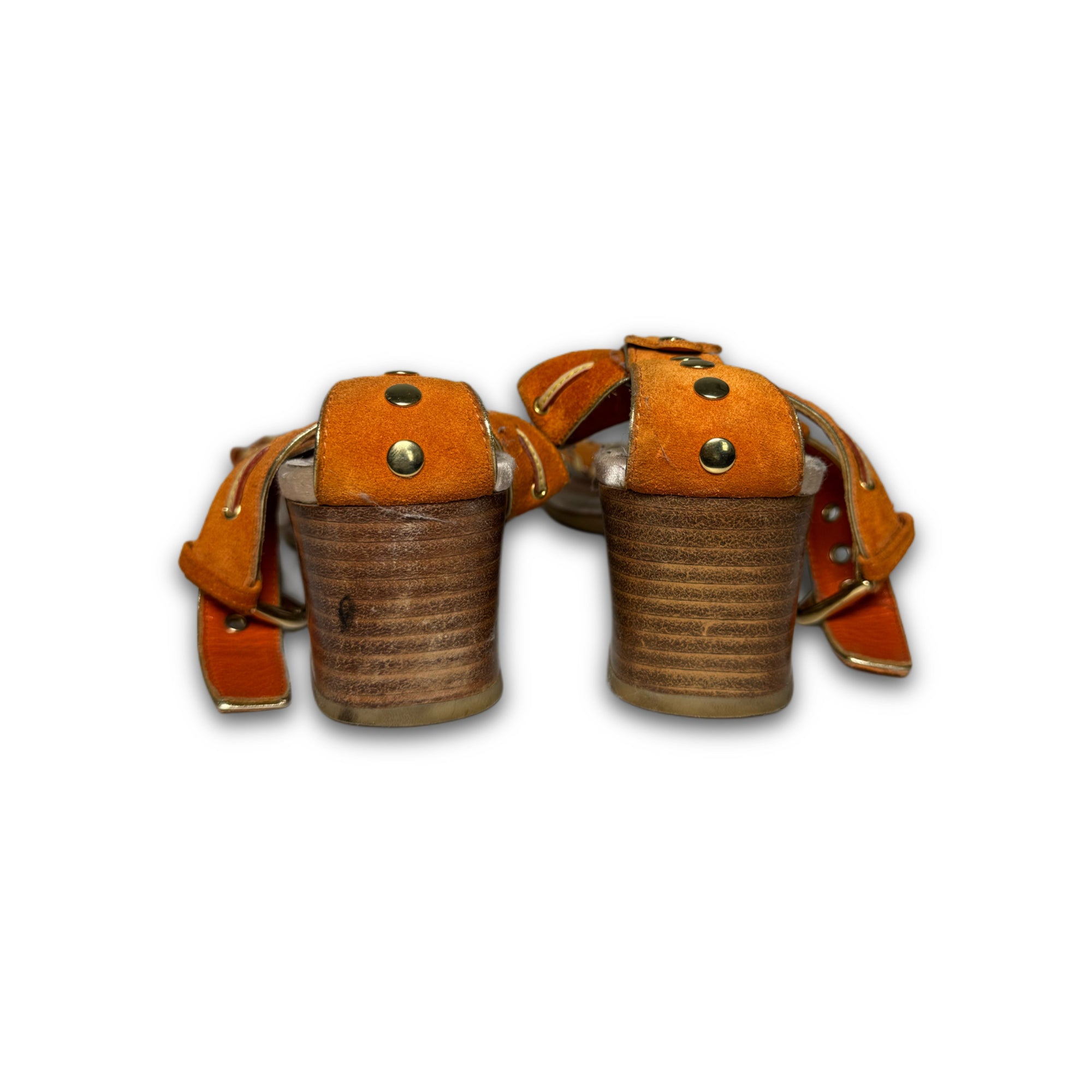 Louis Vuitton 2000s Suede Heeled Sandals